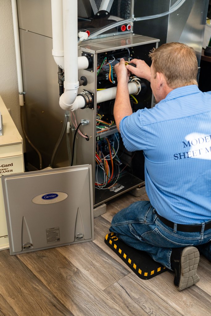 Tankless water heater, garage wall mount